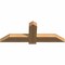 Ekena Millwork Eugene Smooth Timber Gable Bracket, Western Red Cedar, 48"W x 18"H x 3 1/2"D x 5 1/2"F, 9/12 Pitch GBW048X18X0406EUG00SWR - alternate 2